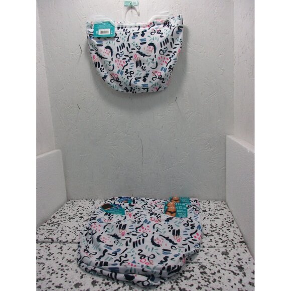 Vanity Fair Women's 6 pairs 18291 Beyond Comfort Bikini White Print Size 5/S New - Picture 2 of 2